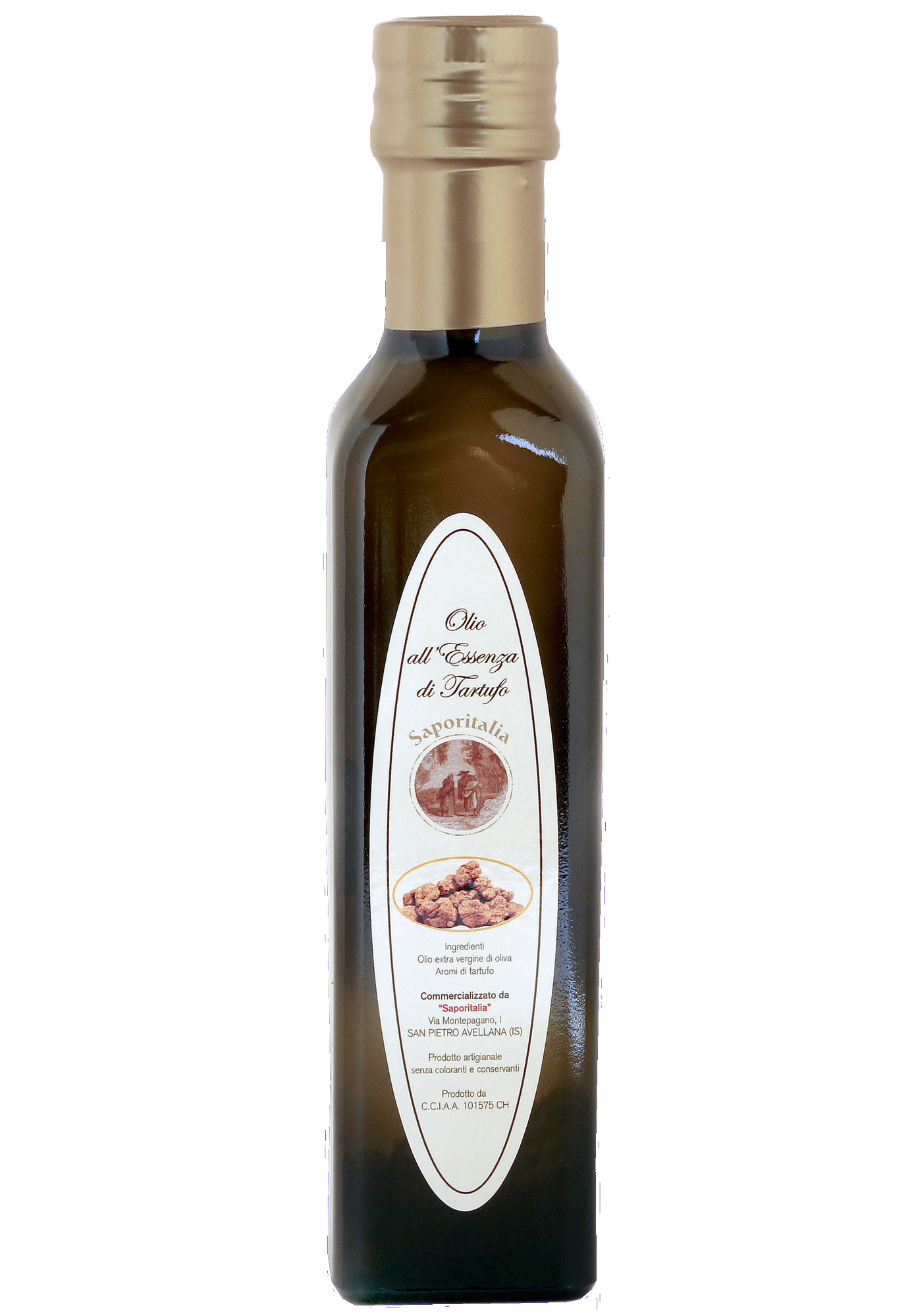 HUILE D'OLIVE EXTRA VIERGE AROME TRUFFE NOIRE 250ML - PLANTIN